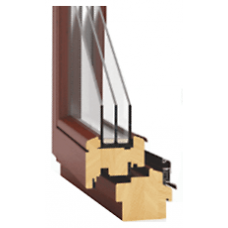 Mediniai langai Euro 92 / Atitinkantys A++ klasę